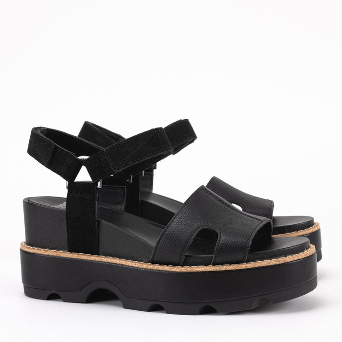 JOANIE IV ANKLE - BLACK - LEATHER/SUEDE