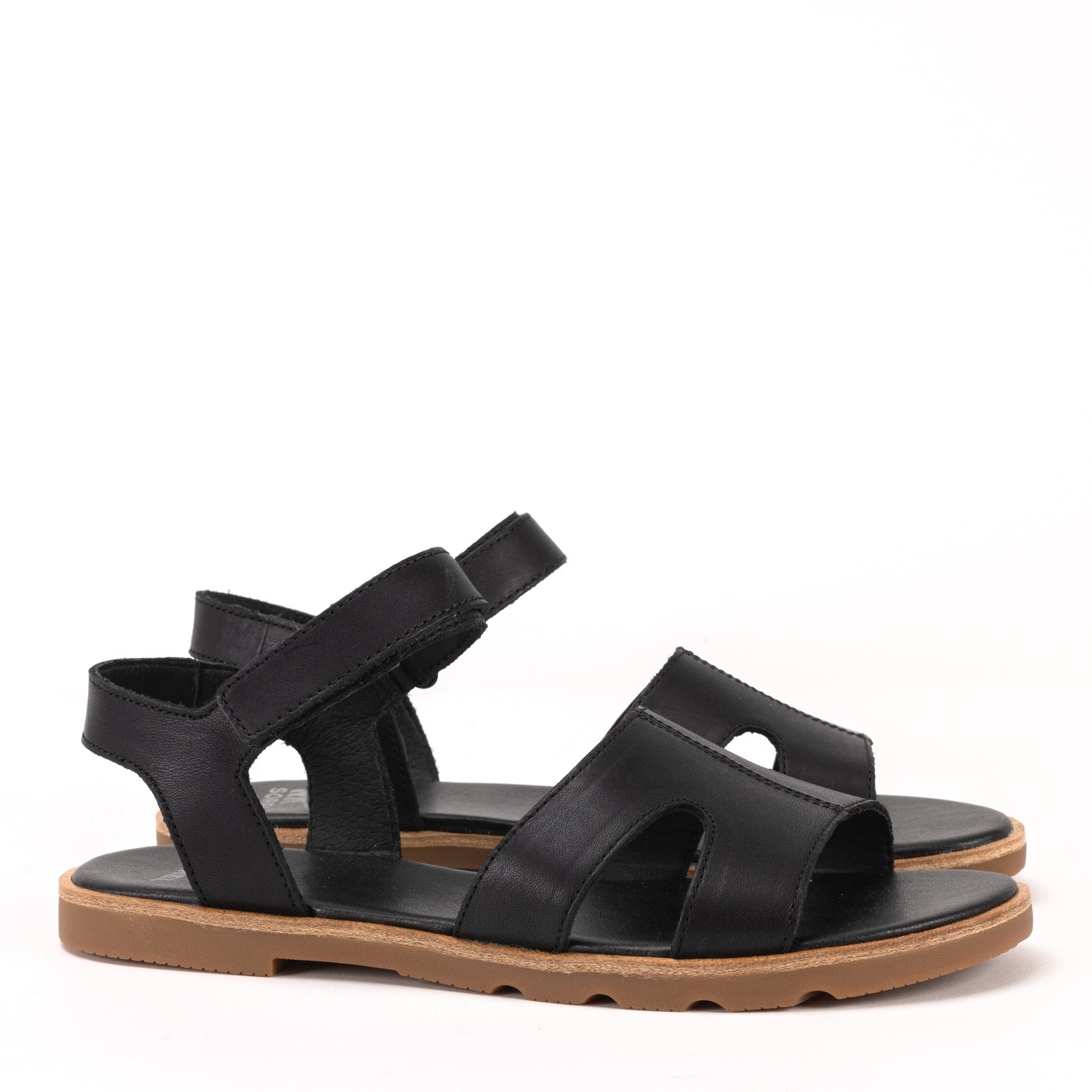 WOMEN'S SOREL ELLA III ANKLE - BLACK - LEATHER – Plaza Shoe Store