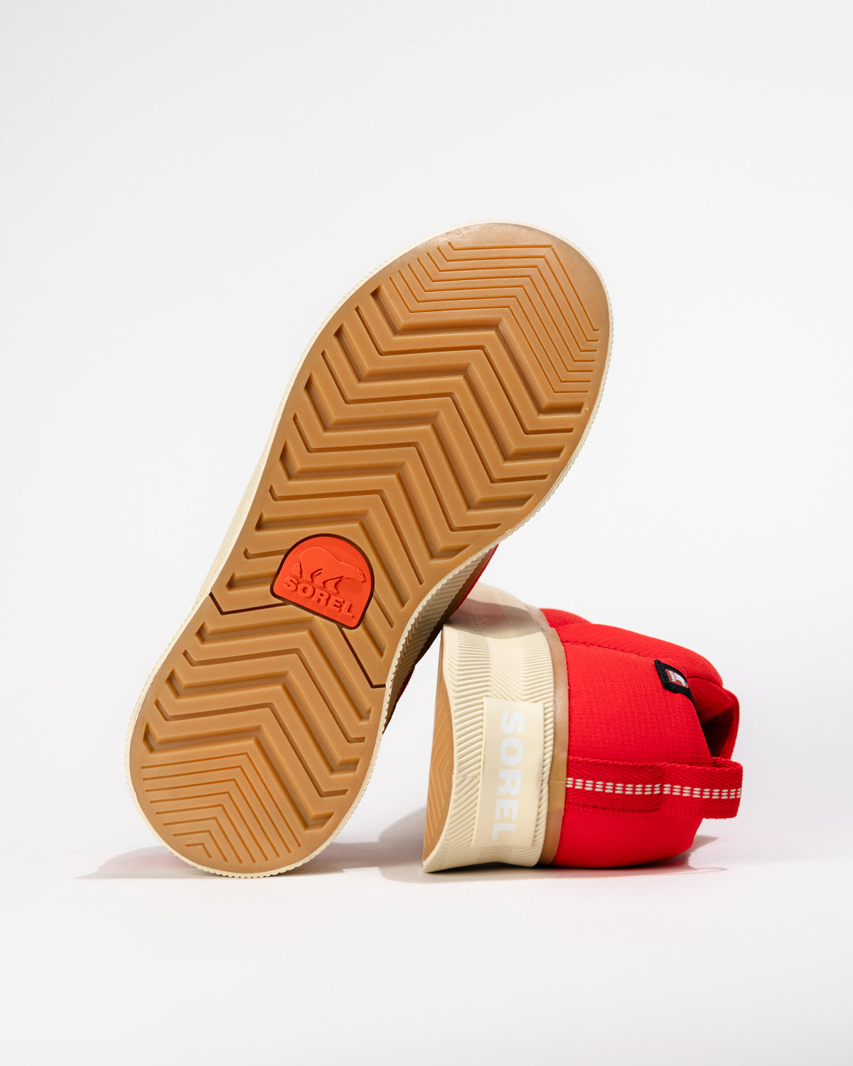 View of the EVERTREAD™ outsole showing tread pattern for cold-weather grip.