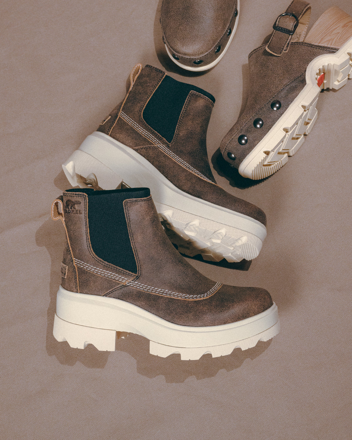 JOAN FRWD CHELSEA - CANOE - LEATHER