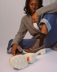 JOAN FRWD CHELSEA - CANOE - LEATHER
