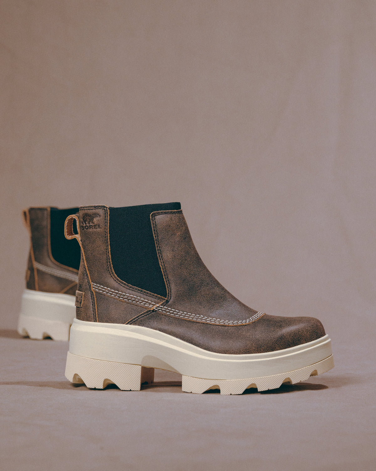 JOAN FRWD CHELSEA - CANOE - LEATHER