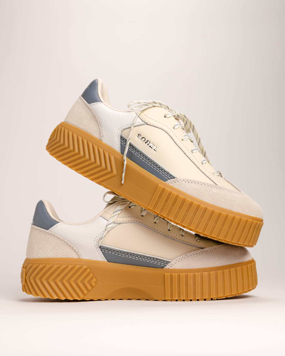 ONA AVE T-TOE PLATFORM - CHALK - LEATHER