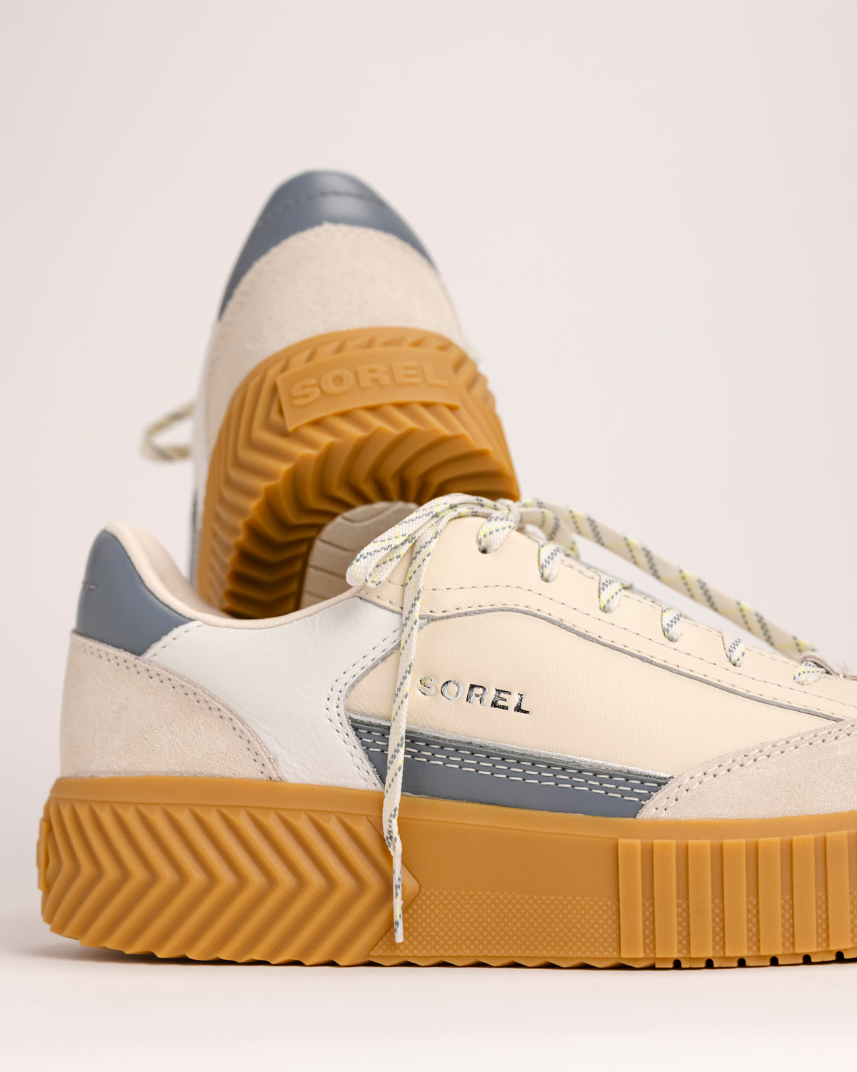 ONA AVE T-TOE PLATFORM - CHALK - LEATHER