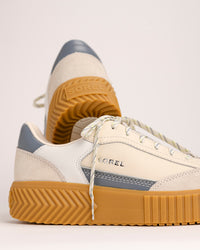 ONA AVE T-TOE PLATFORM - CHALK - LEATHER