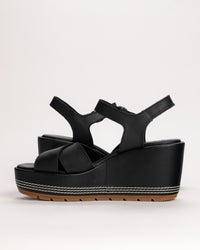 SUNPEAK WEDGE ANKLE - BLACK - LEATHER
