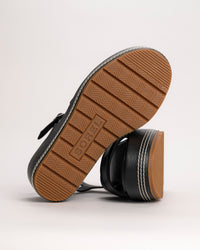 SUNPEAK WEDGE ANKLE - BLACK - LEATHER