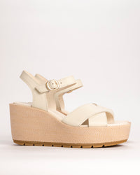 SUNPEAK WEDGE ANKLE - CHALK - LEATHER