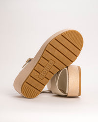 SUNPEAK WEDGE ANKLE - CHALK - LEATHER