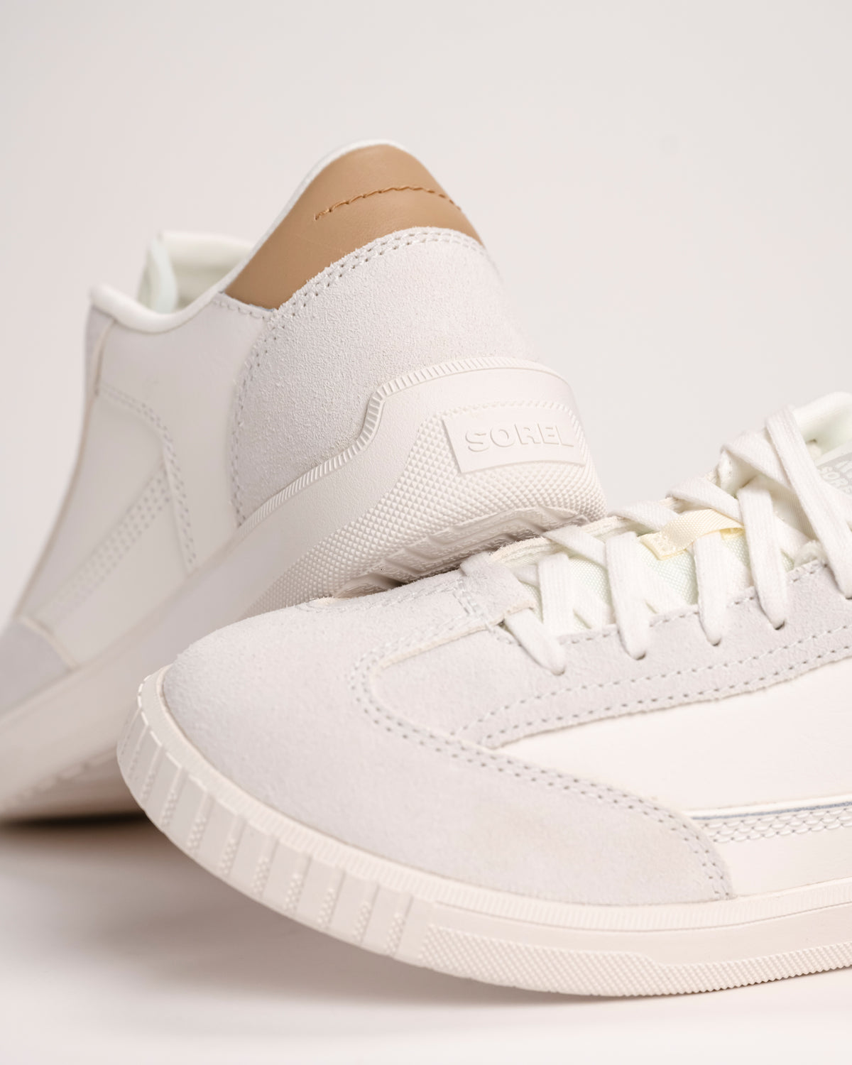 Multi-view of the SOREL Ona Drift sneaker in Sea Salt white