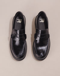 Women's SOREL REVEL AVE Black Patent Leather Loafer