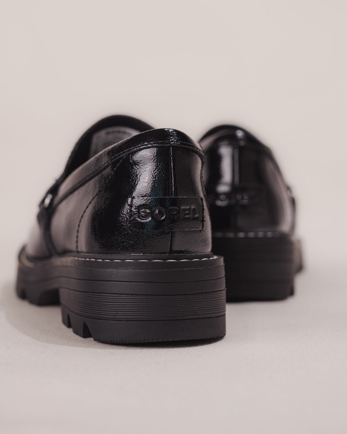 Women's SOREL REVEL AVE Black Patent Leather Loafer