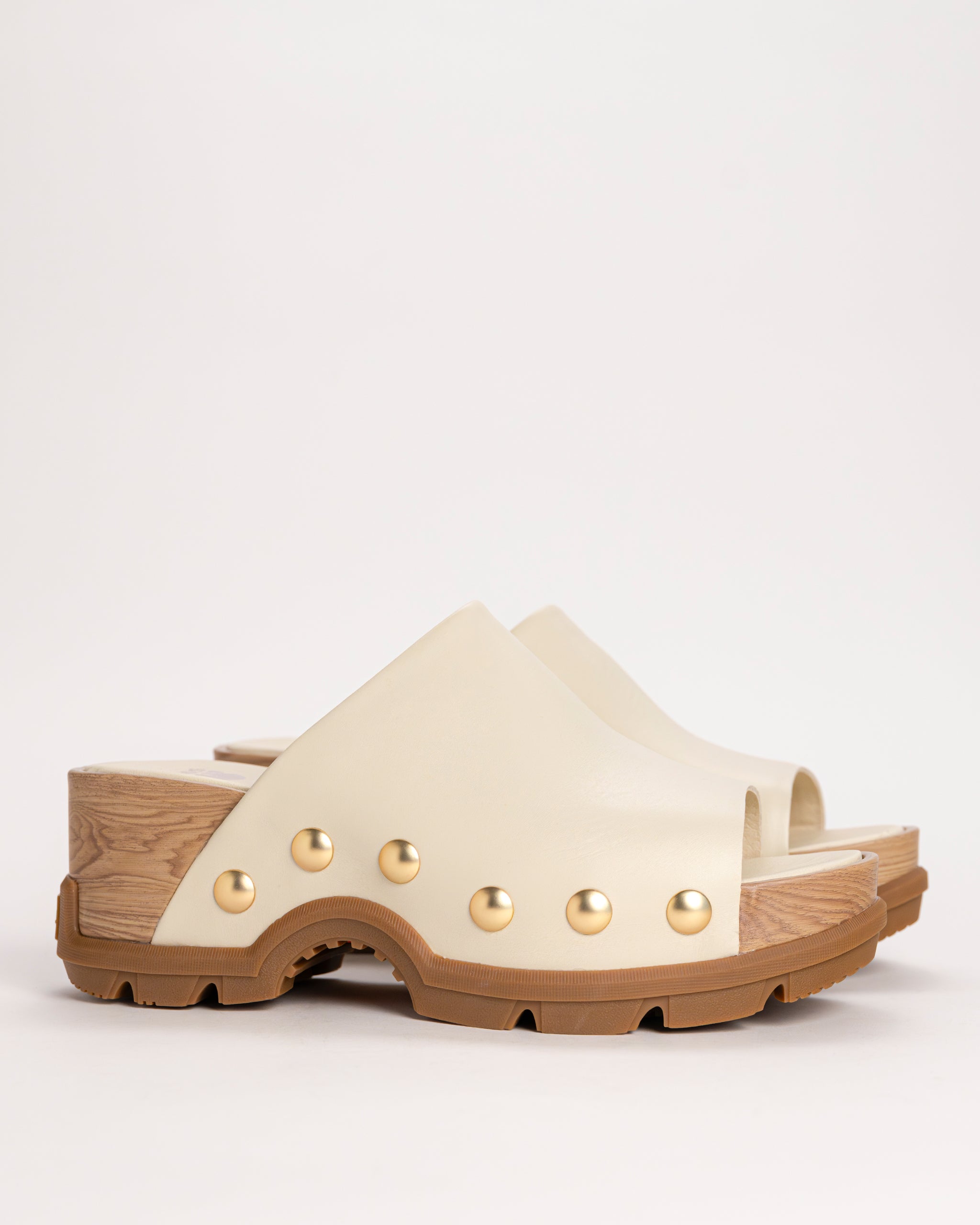 Women's SOREL Roam'n Slide Platform Leather Sandal with Rivets
