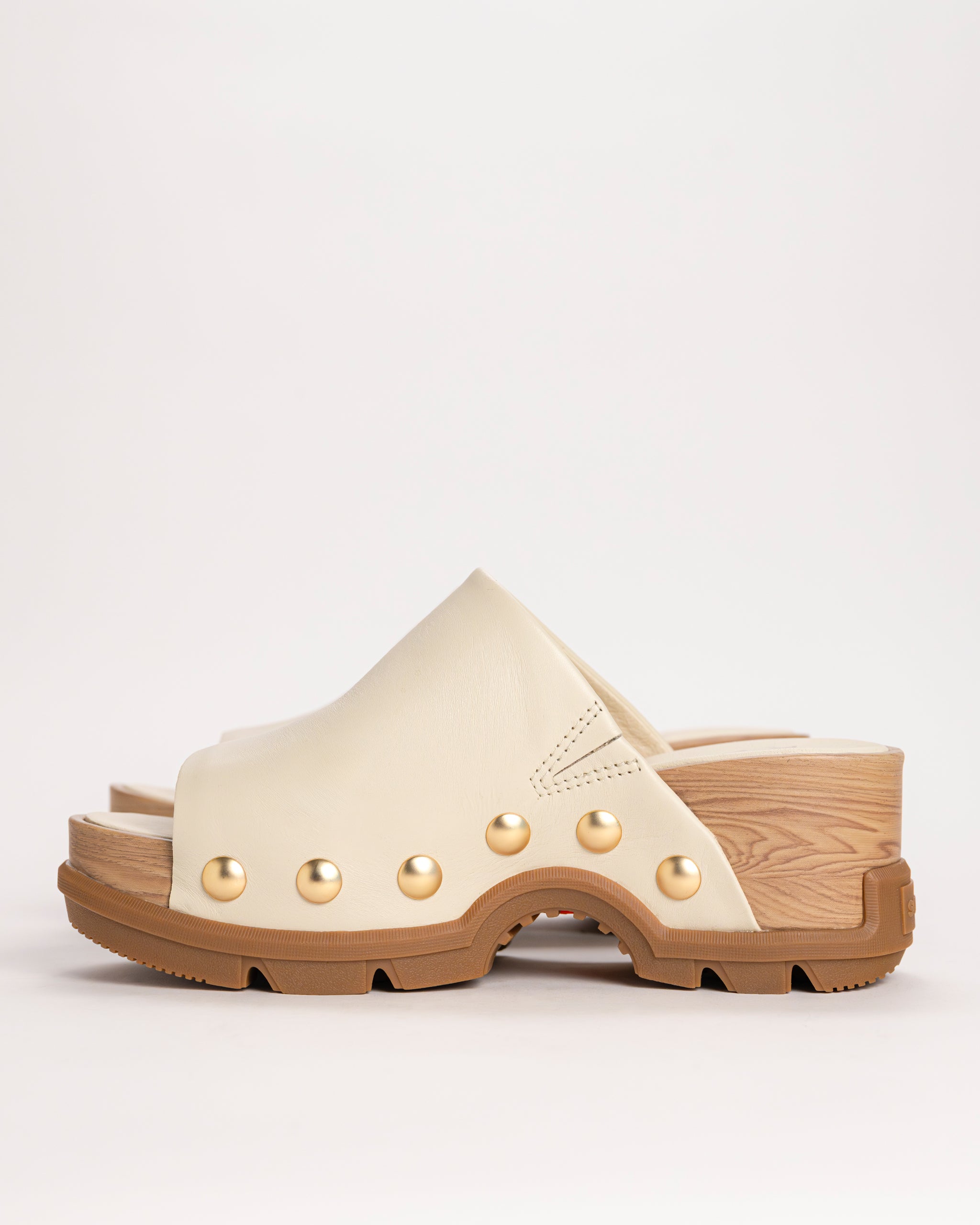 Women's SOREL Roam'n Slide Platform Leather Sandal with Rivets