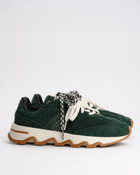 SOREL Kinetic Ember Lux Suede Sneaker – Retro-Inspired Elevated Lifestyle Sneaker in Deep Woods / Pink Salt