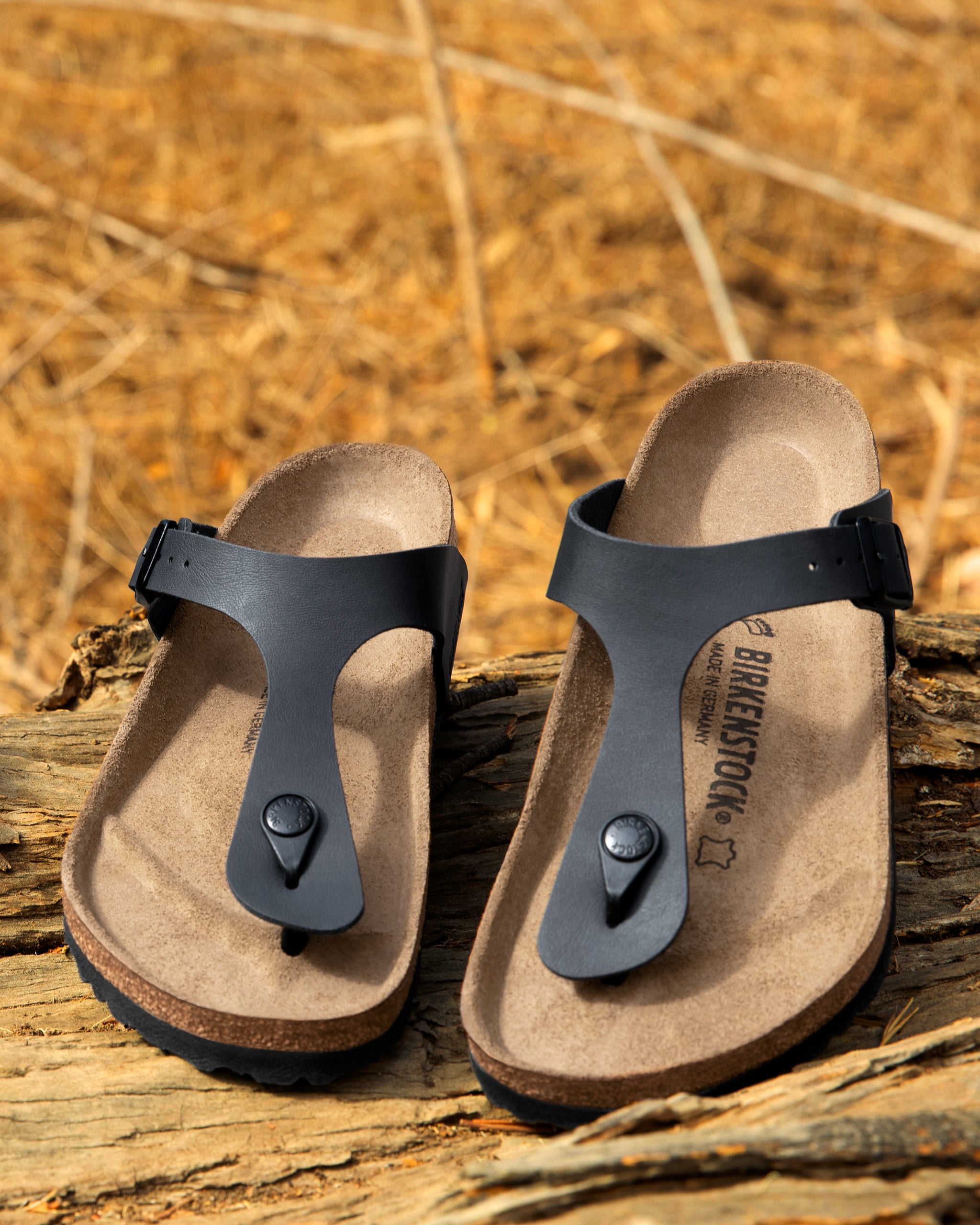 Birkenstock Gizeh T-Strap Sandal | Black Birko-Flor – Plaza Shoe Store