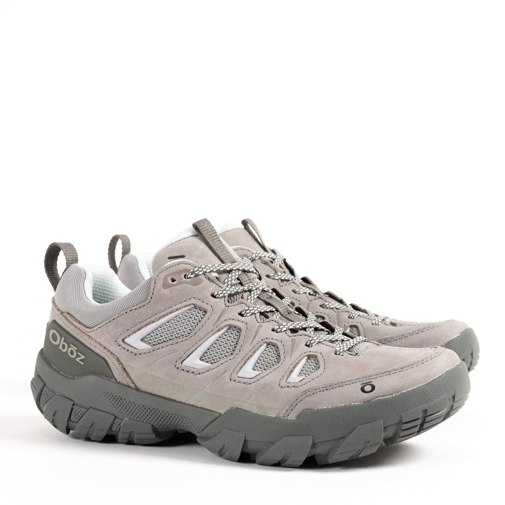 WOMEN'S OBOZ SAWTOOTH X LOW - DRIZZLE - NUBUCK – Plaza Shoe Store