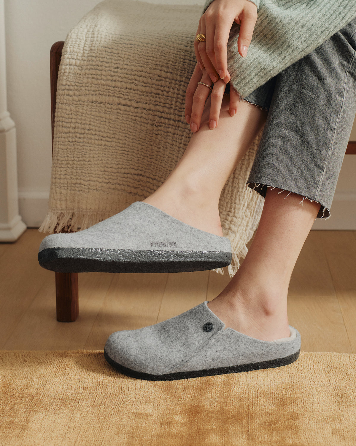 ZERMATT SHEARLING - LIGHT GRAY - WOOL