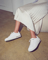 W-BEND - WHITE - LEATHER