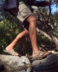 Birkenstock Mogami Terra 2 Strap Water-Ready Sandal in Apex Faded Khaki Birko-Flor
