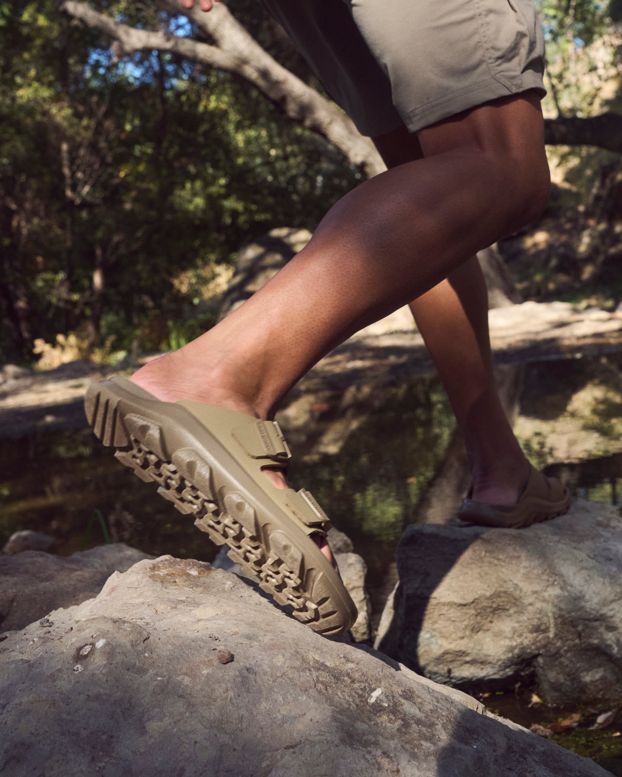 Birkenstock Mogami Terra 2 Strap Sandal in Apex Faded Khaki