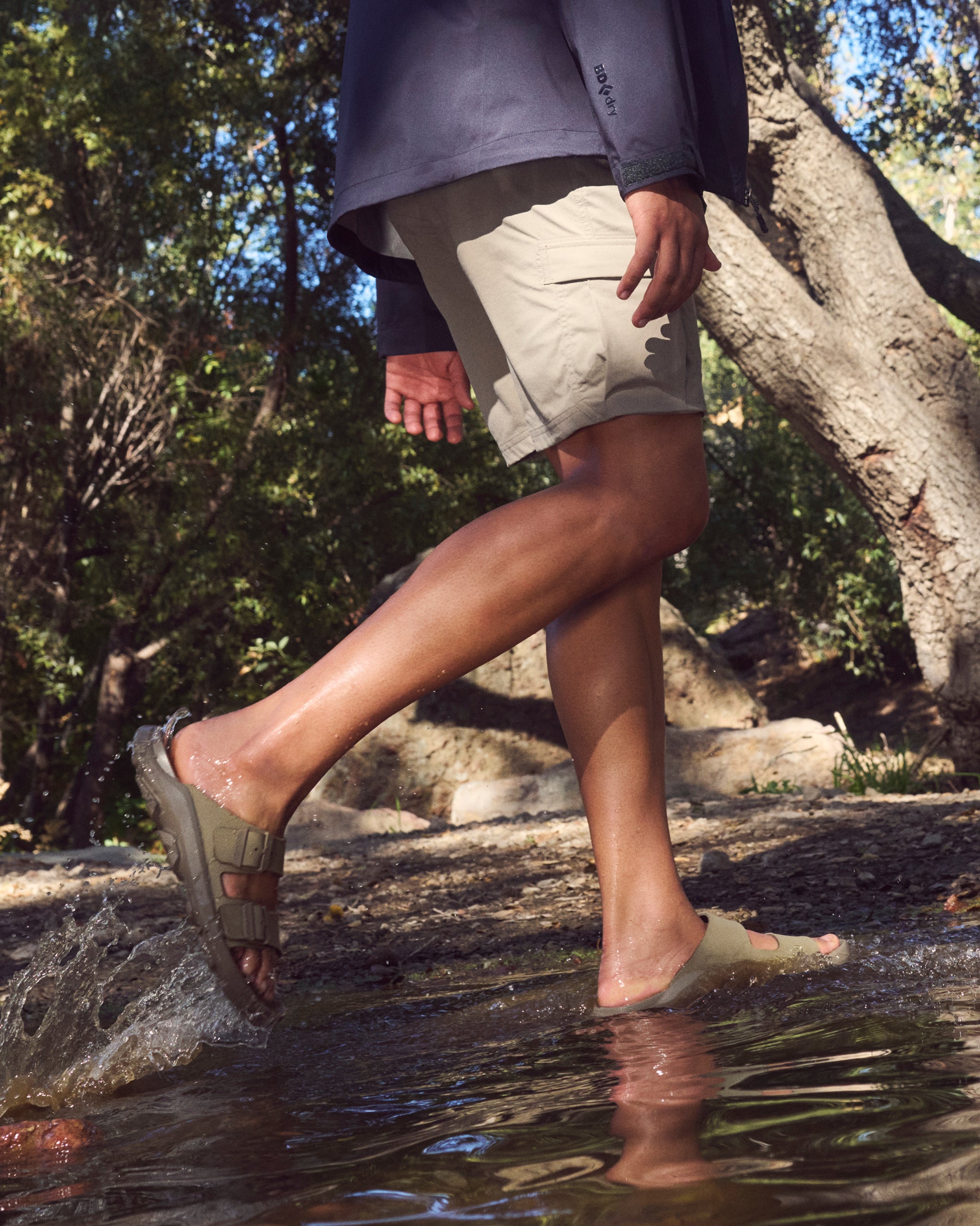 Birkenstock Mogami Terra 2 Strap Sandal in Apex Faded Khaki Birko
