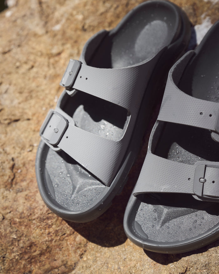Birkenstock Mogami Terra 2 Strap Water-Ready Sandal in Apex Whale Gray Birko-Flor