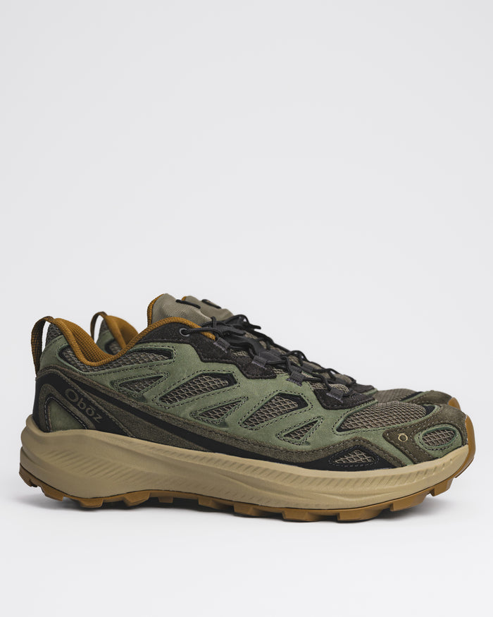 Men's Oboz Crosscut Low Hiking Shoe – Casual All-Terrain Trail-to-Town Trainer in Olive Branch