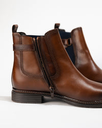ANKLE CHELSEA BOOT - SADDLE - LEATHER