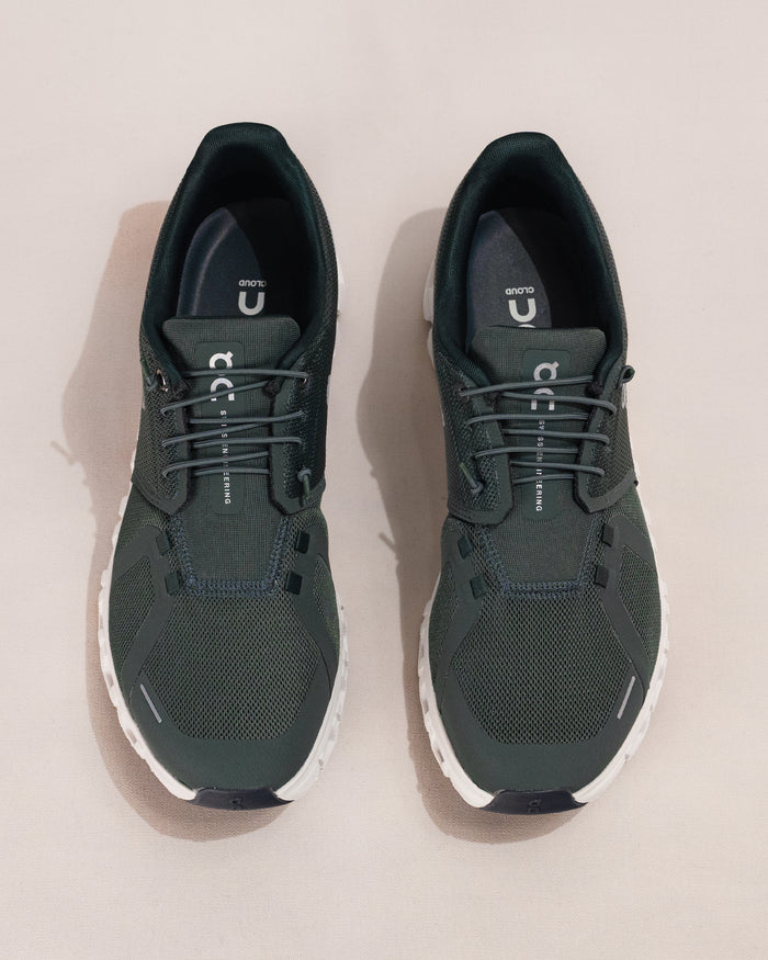 Top-down view showing the wider step-in design and speed-lacing system.