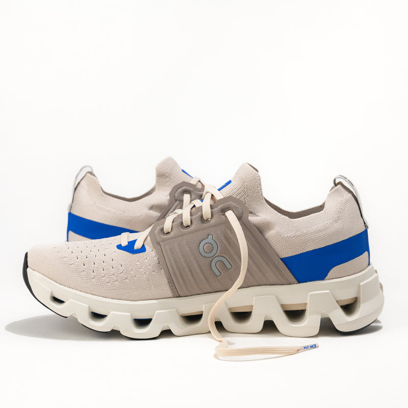 Men's On Running Cloudswift 4 Road Running Shoe in Cream/Cobalt