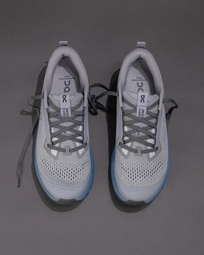 Men's On Cloudsurfer Trail 2 in Rock/Niagara – Plush Cushioning Trail Running Shoe