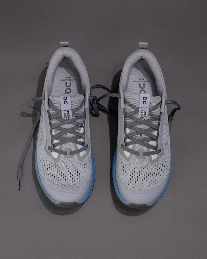 Men's On Cloudsurfer Trail 2 in Rock/Niagara – Plush Cushioning Trail Running Shoe
