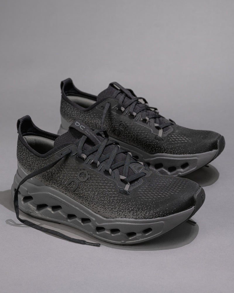 Men’s On Cloudsurfer Max Neutral Running Shoe in Black