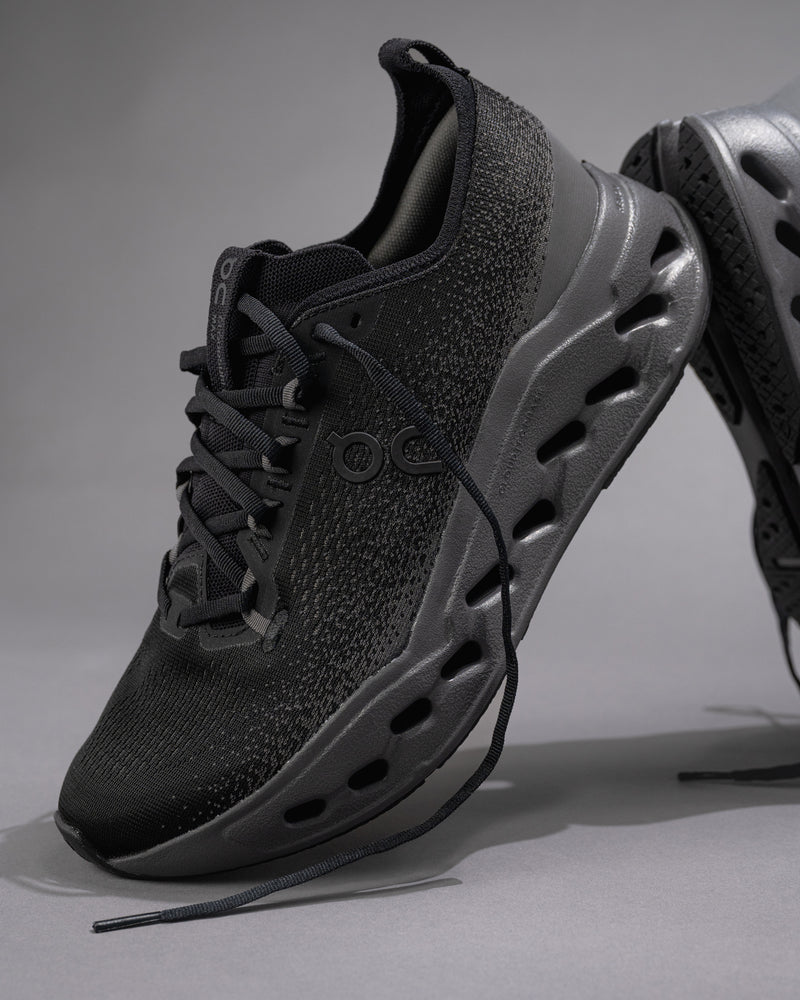 Men’s On Cloudsurfer Max Neutral Running Shoe in Black