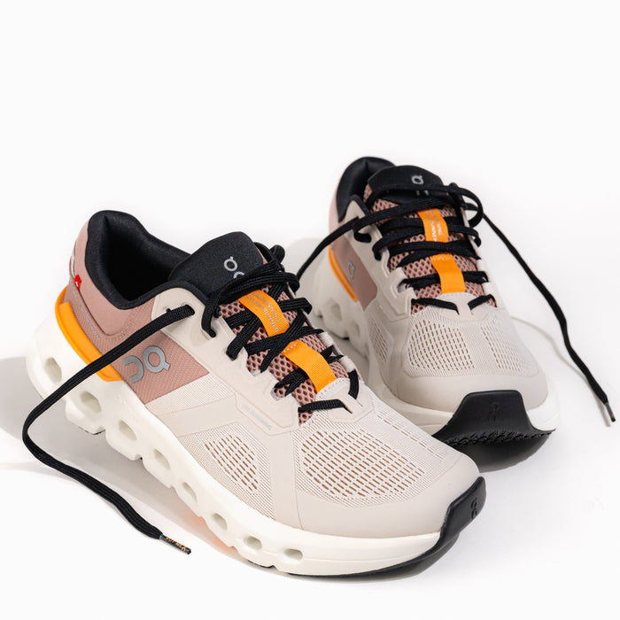 Women's On Running Cloudrunner 2 in Pearl/Tangerine