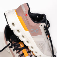 Women's On Running Cloudrunner 2 in Pearl/Tangerine