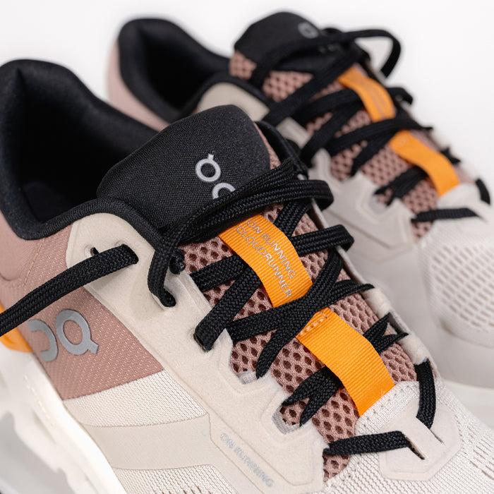 Women's On Running Cloudrunner 2 in Pearl/Tangerine