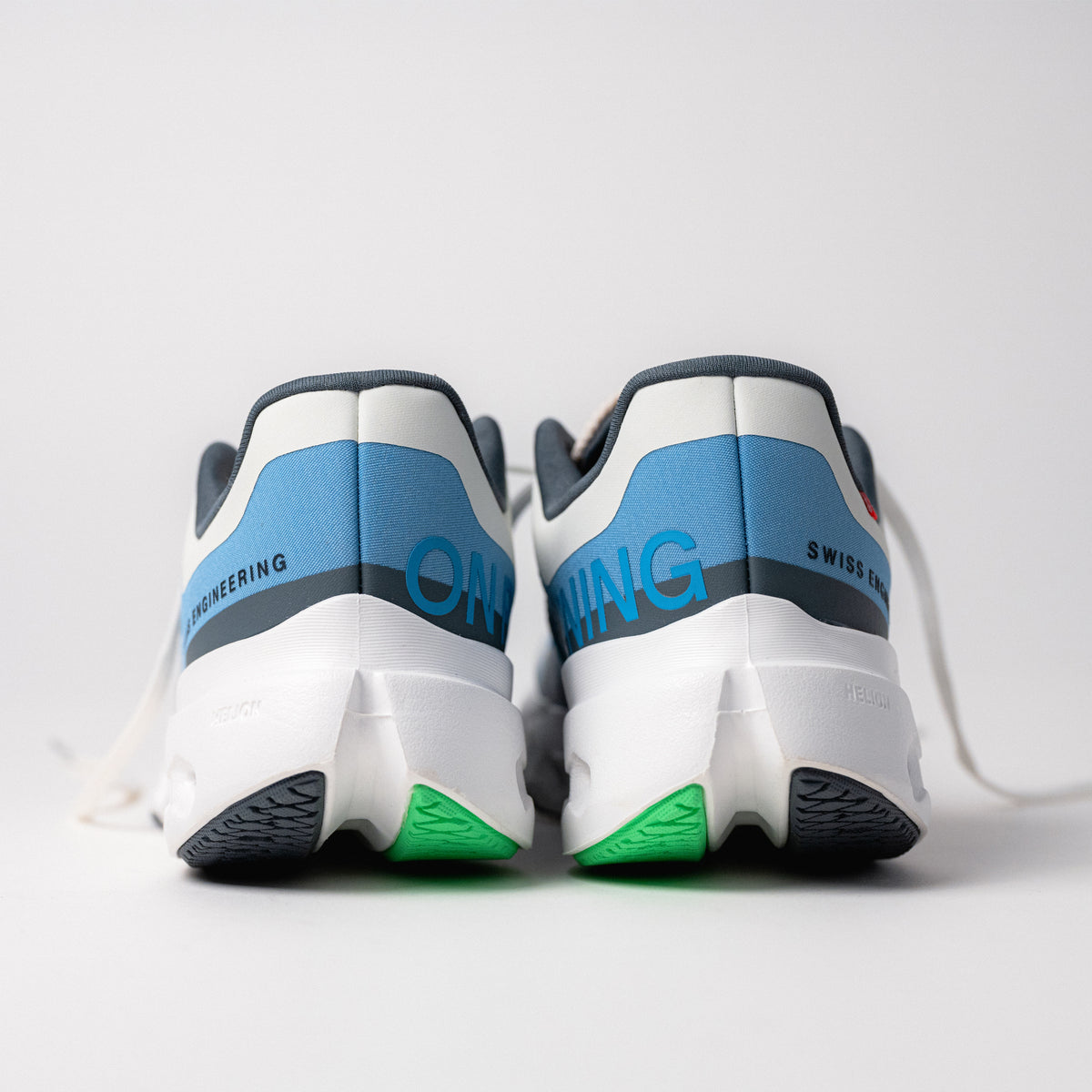 Rear angle of the Cloudsurfer Next, emphasizing the lightweight structure and supportive design for daily running comfort.