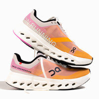 Women's On Running Cloudsurfer Next Running Shoe in Tangerine/Ivory