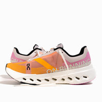 Women's On Running Cloudsurfer Next Running Shoe in Tangerine/Ivory