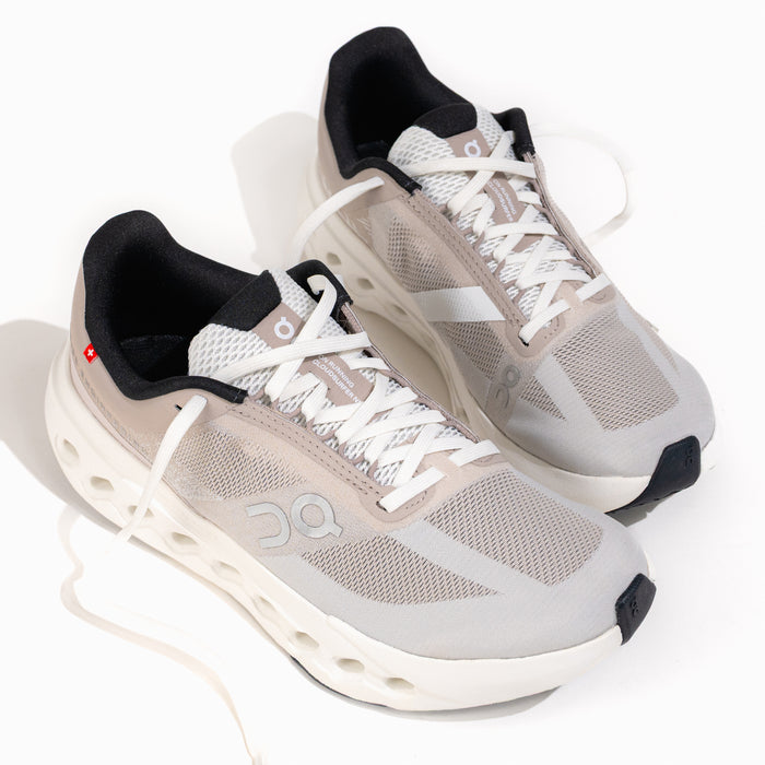 Women's On Running Cloudsurfer Next Running Shoe in Fog/Ivory