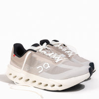 Women's On Running Cloudsurfer Next Running Shoe in Fog/Ivory