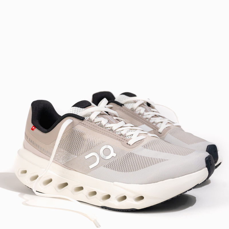 Women's On Running Cloudsurfer Next Running Shoe in Fog/Ivory