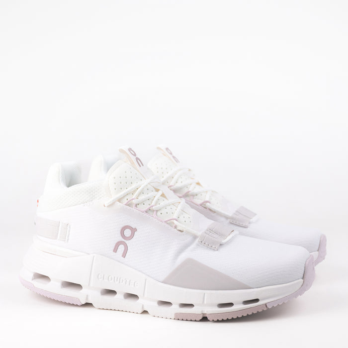 Women's On Running Cloudnova 2 Sneaker in White/Orchid