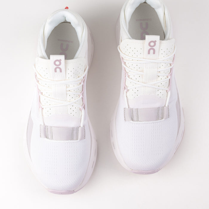 Women's On Running Cloudnova 2 Sneaker in White/Orchid