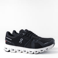 Women's On Running Cloud 6 step-in sneaker in Black/White