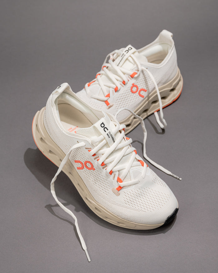 Women’s On Cloudsurfer Max – Maximum Cushioning Neutral Running Shoe - Ivory/Salmon
