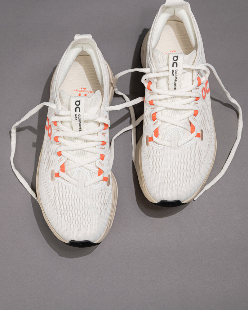 Women’s On Cloudsurfer Max – Maximum Cushioning Neutral Running Shoe - Ivory/Salmon
