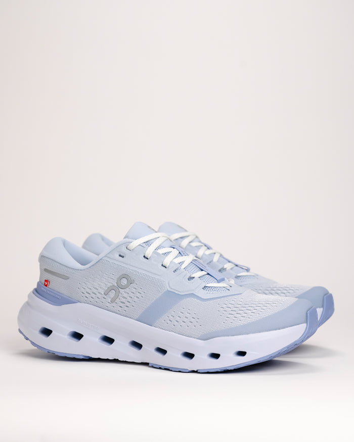 On Cloudrunner 3 light blue running shoe on a white background